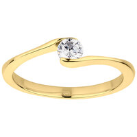 Verlovingsringen PVD met zirkonia's