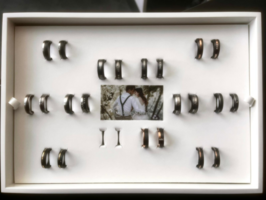 Tray ringen Titanium/carbon